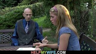 Повесил незнакомец делает возбужденную молодую жену - порно видео