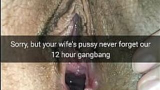 Снэп-чат, неверная распутная жена, секс без презерватива и подборка подписей куколда! - Не внутри - не измена - Млечный Мари - порно видео